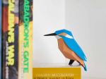 Origami Martin-pêcheur 3D en papier, DIY