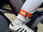 Serre-pantalon vélo réfléchissant - Orange fluo