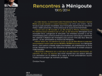 Rencontres à Ménigoute 1985/2014