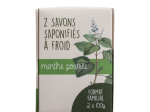 Lot de 2 savons bio Menthe poivrée