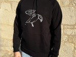 Sweat capuche LPO noir Macareux S