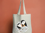 Tote bag LPO - Duo Macareux moines