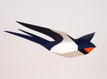 Origami Hirondelle rustique 3D en papier, DIY