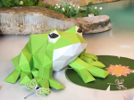 Origami Grenouille 3D en papier, DIY