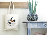 Tote bag LPO - Duo Macareux moines