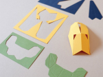 Origami Mésange charbonnière 3D en papier, DIY