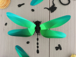 Libellule Anisoptère 3D en papier, DIY