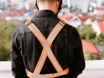 Harnais de sécurité réfléchissant - Orange fluo