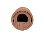 Nichoir cylindrique à encastrer semi-ouvert