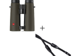 Jumelles Leica Noctivid 10x42 vertes + Courroie corde escalade 126 cm