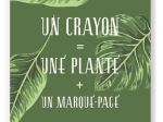 Crayon de bois LPO à planter thym