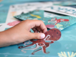 Poster pédagogique 59 stickers - Animaux des mers
