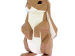 Origami Lapin 3D en papier, DIY