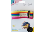 Serre-pantalon vélo réfléchissant - Arc-en-ciel 
