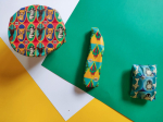 Emballage végétal réutilisable X 3 (S+M+L), motifs Enfants