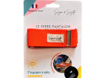 Serre-pantalon vélo réfléchissant - Orange fluo