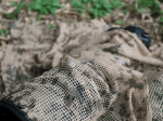 Écharpe filet Camo beige
