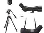 Longue-vue Nikon Monarch 82 ED-A + Oculaire 30-60x + Étui + Trépied avec rotule