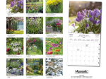 Calendrier 2027 Jardins 30 x 30 cm