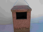 Nichoir à rougequeue semi-ouvert en béton de bois