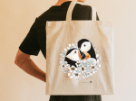 Tote bag LPO - Duo Macareux moines