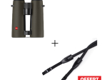 Jumelles Leica Noctivid 10x42 vertes + Courroie corde escalade 126 cm