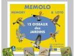 Memolo XL - 12 oiseaux des jardins