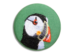Broche brodée - Macareux moine