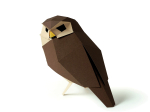 Origami Chouette chevêche 3D en papier, DIY