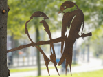 Couple d'hirondelles en métal Metalbird