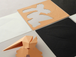 Origami Huppe fasciée 3D en papier, DIY