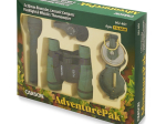 Kit aventure Junior : jumelles, lampe, boussole, sifflet, thermomètre