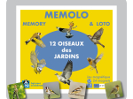 Memolo XL - 12 oiseaux des jardins