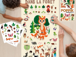 Poster pédagogique 60 stickers - Dans la forêt