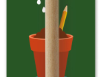 Crayon de bois LPO à planter thym