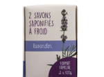 Lot de 2 savons bio Lavandin